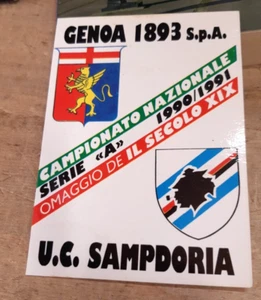 CAMPIONATO serie A 1990/1991 ANNO DELLO SCUDETTO U.C. Sampdoria - CALENDARIO - Imagen 1 de 1