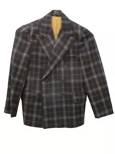 Vintage Boys Glen Ayre Lined Sport Coat Sz 10 Double Breasted May Co Tag Damaged - Picture 1 of 16