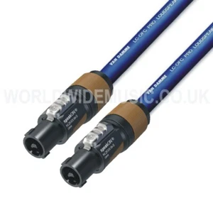 Van Damme 2.5mm Blue Series Speaker Cable with Neutrik Speakon Plugs 1m - 25m - Picture 1 of 22