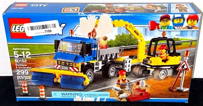 NEW! LEGO CITY 60152 SWEEPER & EXCAVATOR / CITY CONSTRUCTION - Image 1 of 3