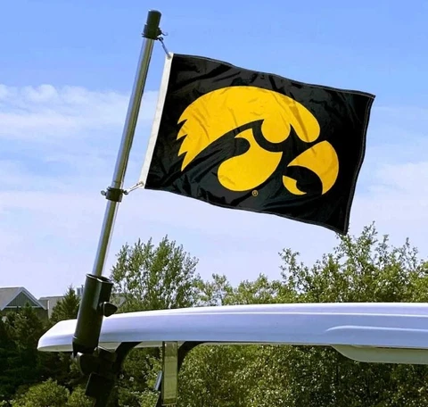 Iowa Hawkeye University Boat and Golf Cart Flag Cover