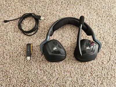 Corsair VOID PRO RGB Carbon Black Gaming Headset for PC (CA-9011152-NA) - Image 1 of 2