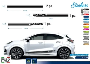 ADESIVI FASCE LATERALI FIANCATA AUTO STRISCE UNIVERSALI TUNING RACING AD K 23 - Imagen 1 de 1
