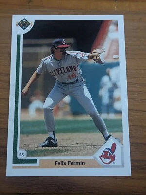 1991 Upper Deck Baseball - #104 Felix Fermin - Cleveland Indians - Image 1 of 3