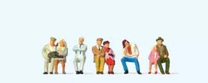 Preiser 73011 - Seated Passengers - Set of 5 Figures - OO Gauge - Picture 1 of 1