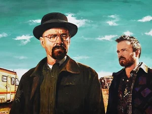 Breaking Bad TT Art -Iconic Movie Scenes with 6"x8" mounted prints- A4 framed - Picture 1 of 5