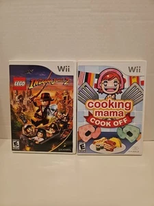 Nintendo Wii Video Game Lot: Cooking Mama Cook Off /Lego Indiana Jones 2  - Picture 1 of 7