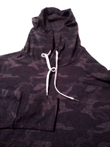 VUORI Damen Pullover Polyestermischung (S dunkel Camouflage gemustert HOODIE kurze Vorderseite - Bild 1 von 5