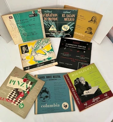 Lot 8 Vintage Classical LP Vinyl Records Ansermet Pinza Bernstein Strauss Tossy - Image 1 of 4