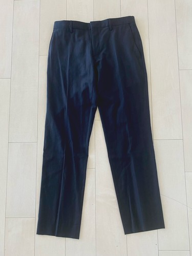 $960 Burberry London pantaloni di lana neri da uomo taglia US 30 (Italia 46)