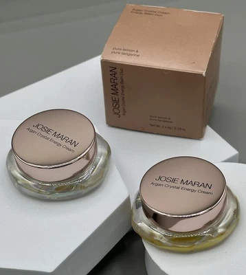 Josie Maran Argan Crystal Energy Balm Duo 2 frascos 0,28 OZ nuevo con caja Foto 1 de 4