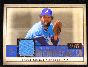 2008 SP Legendary Cuts Memorabilia BRUCE SUTTER Blue Jersey PATCH /25 - Picture 1 of 2