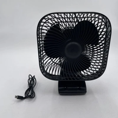 SLENPET 20000mAh Clip-On Fan 8inch Portable Camping Fan w/Light, 4 Speeds - Image 1 of 4