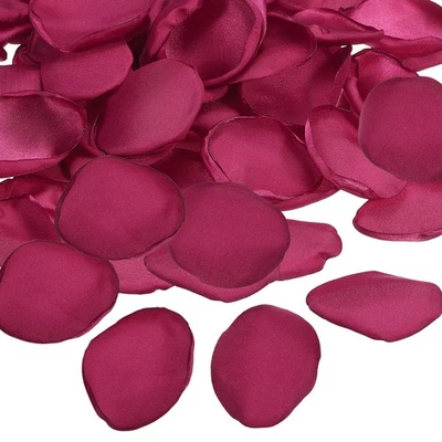 200 Pcs Silk Rose Petals, Artificial Flower Fake Rose Petals Rose Red Foto 1 de 4