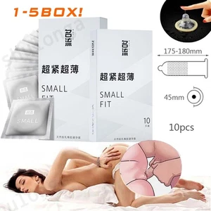 50PCS Preservativi Ultra Sottili 45mm Vestibilità Lattice per Uomo, Liscio Sicuro Protezione Sesso - Foto 1 di 16