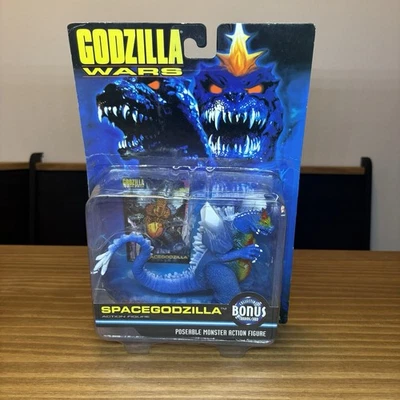 Rare 1995 Trendmasters Godzilla Wars SpaceGodzilla Figure – MOC with Bonus Card - Image 1 of 4