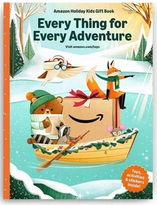 2025 Amazon Holiday Kids Christmas Toy Gift Book Activities, Stickers, Wish List - Picture 1 of 5