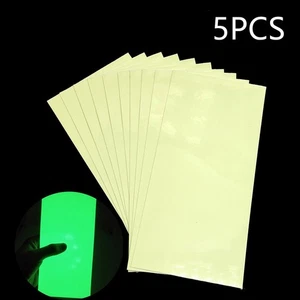 5pcs Luminous Sticker Tape for Fishing 20x10cm for Lure Replacement Needs - Picture 1 of 7