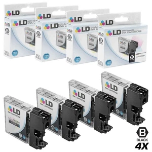LD Comp Brother LC-65 LC65 4er Pack HY schwarz MFC 5890CN 5895CW 6490CW 6890CDW - Bild 1 von 9
