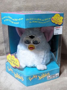 NEW IN BOX 1999 Furby Babies 70-940 Blue/White C015B2699A Blue Eyes Sealed - Picture 1 of 5