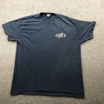 Santa Cruz Shirt Mens XL Blue Skateboard Logo Graphic Tee Skate Surf Y2K* - Image 1 of 4