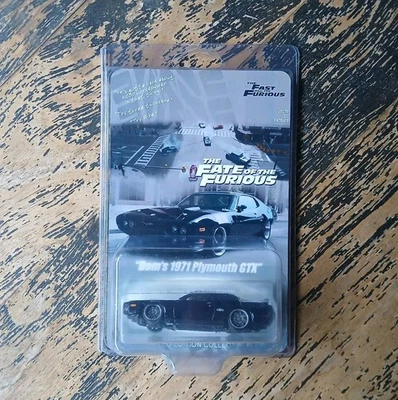 Fate of the Furious Fast 8 Dom's 1971 Black Plymouth GTX Custom Hot Wheels #2 - Image 1 of 4
