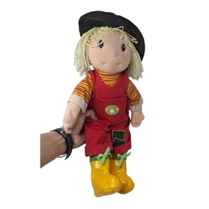 Vintage 2001 ZAPF Creations Maggie Raggies PETUNIA the Gardner Red Soft Doll 17" - Picture 1 of 6