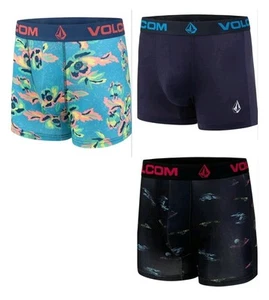 New Men's XL 40-42 VOLCOM Performance Stretch Comfort Fit Boxer Briefs 3 Pack - Picture 1 of 4