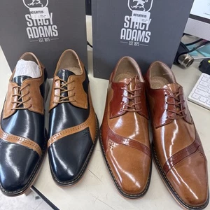 Größe/Farbe auswählen - Stacy Adams Herren Paxton Kappe Zehe Oxford elegante Schuhe - 25467 - Bild 1 von 17