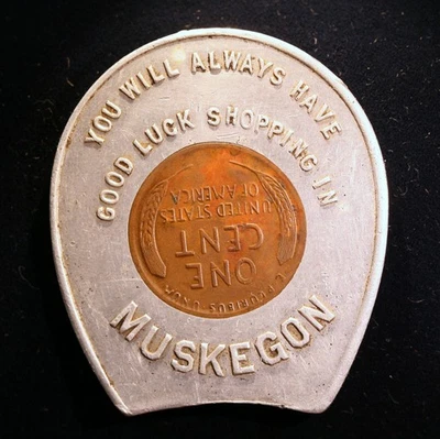 很好包装 1946 年-p 林肯美分-密歇根州马斯凯贡购物 — 第 1/2 张图片