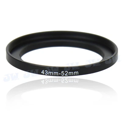 43-52mm Step-Up Metal Adapter Ring / 43mm Lens to 52mm UV CPL Filter Accessory - Image 1 of 3
