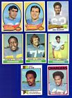8 Chargers Lot 1970'S Topps Post Redman Wilkerson Edwards East Bacon Le Vias +