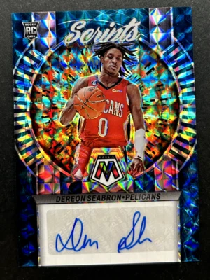 2022-23 Panini Mosaic - Dereon Seabron #RS-SEA New Orleans Pelicans - RC AUTO - Image 1 of 2