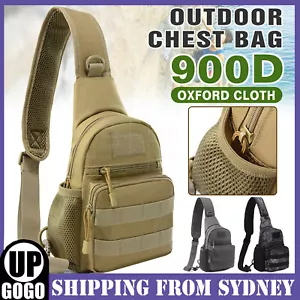 Man Shoulder Backpack Chest Bag Small Sling Cross Body Satchel Bag Outdoor New - Picture 1 of 14