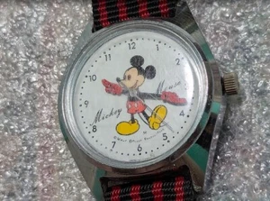 Seiko Disney Time Mickey Mouse 5000-7000 Handaufzug Vintage 70er Jahre funktioniert - Bild 1 von 7