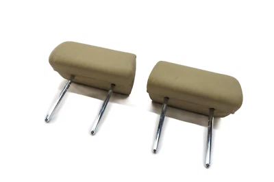 2012 BMW X5 (E70) LEFT & RIGHT REAR 2nd SECOND ROW SEAT HEADREST SET (BEIGE) - Image 1 of 4