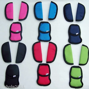 Baby Car Seat and Pushchair Belts Crotch Cover Harness Shoulder Straps Pads Big - Picture 1 of 9