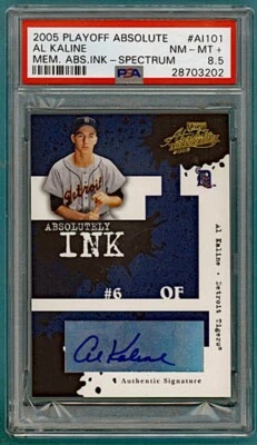 Playoff Absolute Ink Al Kaline 2005 edición automática #AI-101 ¡PSA 8,5! POP 1! ¡Tigres! Foto 1 de 2