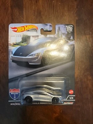 Hot Wheels Premium 2022, Car Culture, 'American Scene' 5/5 "TESLA ROADSTER" Foto 1 de 4