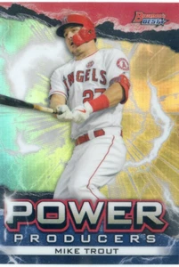 2020 Bowman's Best MIKE TROUT #PP-MT POWER PRODUCERS REFRACTOR ANGELS - Picture 1 of 1