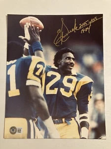 Eric Dickerson Autographed Signed 8x10 Photo With 2105 Yds 1984 Inscription BAS - Picture 1 of 3