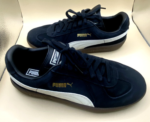 PUMA TERRAZZA CLASSIC BIANCO E NERO TRAINER RETRÒ SUOLA IN GOMMA UK 7 EU 40 5