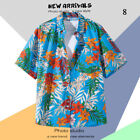 Men Hawaiian Shirt Palm Stag Beach Hawaii Aloha Party Holiday Fancy Dress Summer