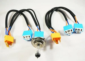 H4 9003 Quad Bulb Output Headlight Sealed Beam Ceramic Sockets Hi Lo 100w - Picture 1 of 3