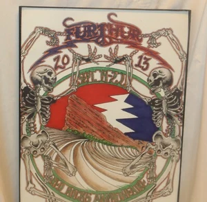 FURTHUR THANKS DEAD RED ROCKS Amphitheater 2013 KONZERT POSTER Skelette - Bild 1 von 4