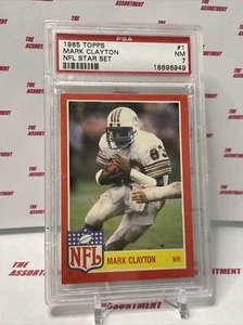 ┥ 1985 Topps Mark Clayton #1 PSA 7 casi nuevo 🙂 - Imagen 1 de 2