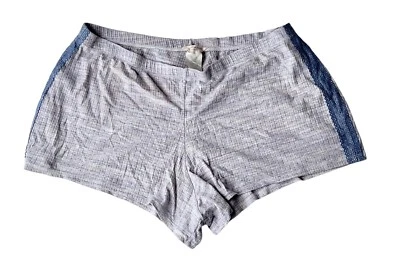 Pantalones cortos de salón Lucky Brand para mujer talla extra grande XL azul gris Foto 1 de 4