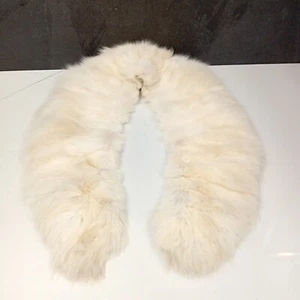 Cuello de piel de sable real blanco vintage de los años 60 - estilo chal | lujoso y raro - Imagen 1 de 4
