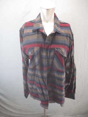 Camisa de franela con botones 100 % algodón a cuadros talla L Great Northwest 077 nueva con etiquetas Foto 1 de 4