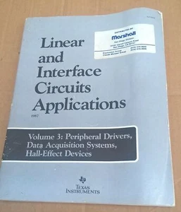 Texas Insutruments Linear & Interface ciruits Applicatons volumne 3 1987 - Picture 1 of 2